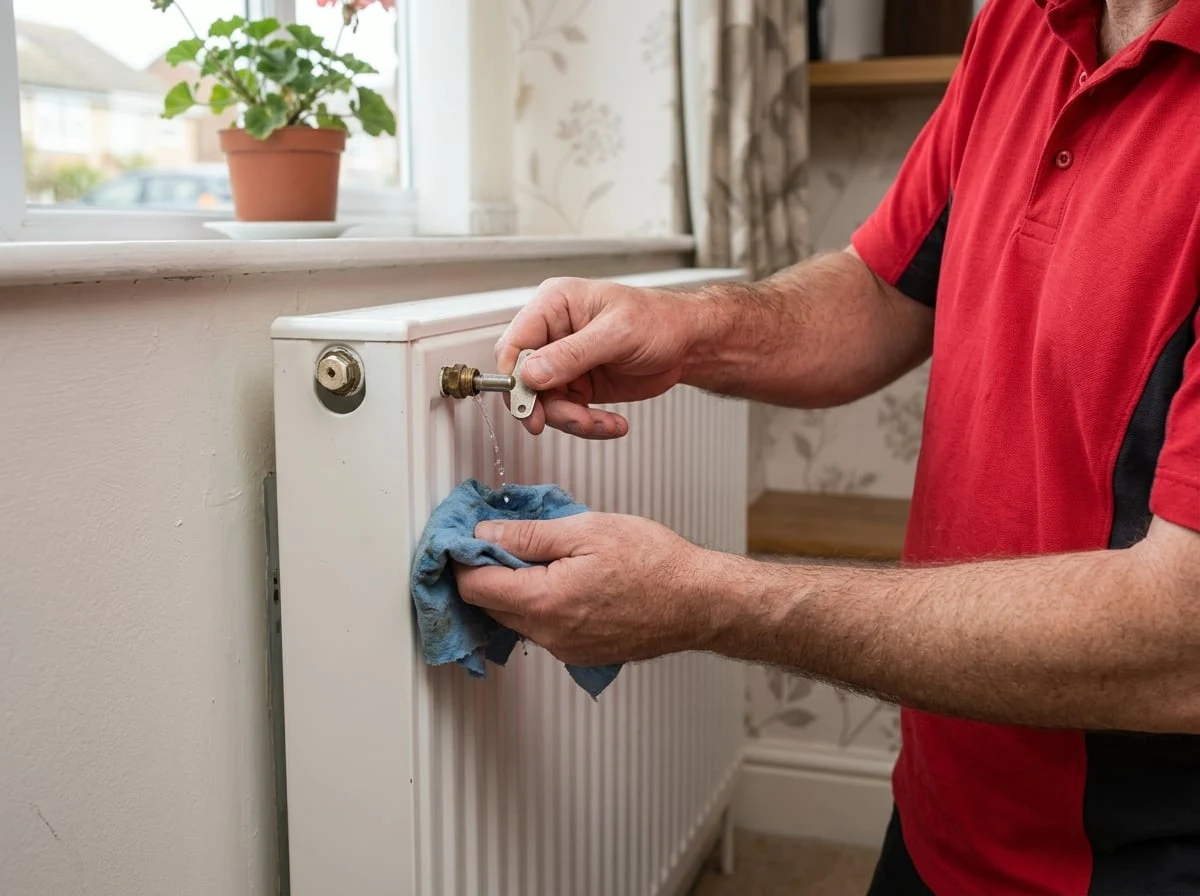 Loughton Plumbers engineer working on central heating in Loughton